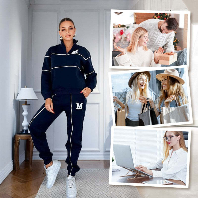 Womens Baggy Style Sweatsuit With Fine Finish