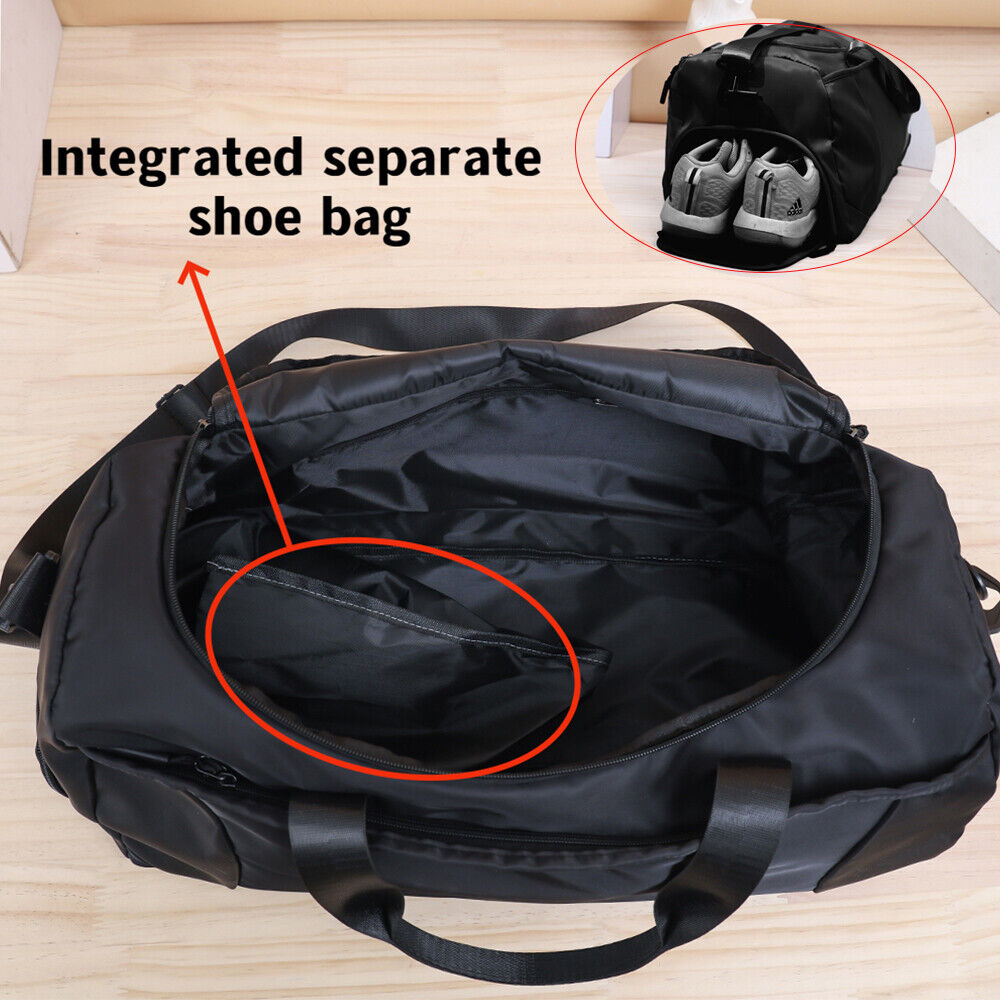 Large Capacity Sport Gym Duffle travel work Bag With Separate Shoe Compartment