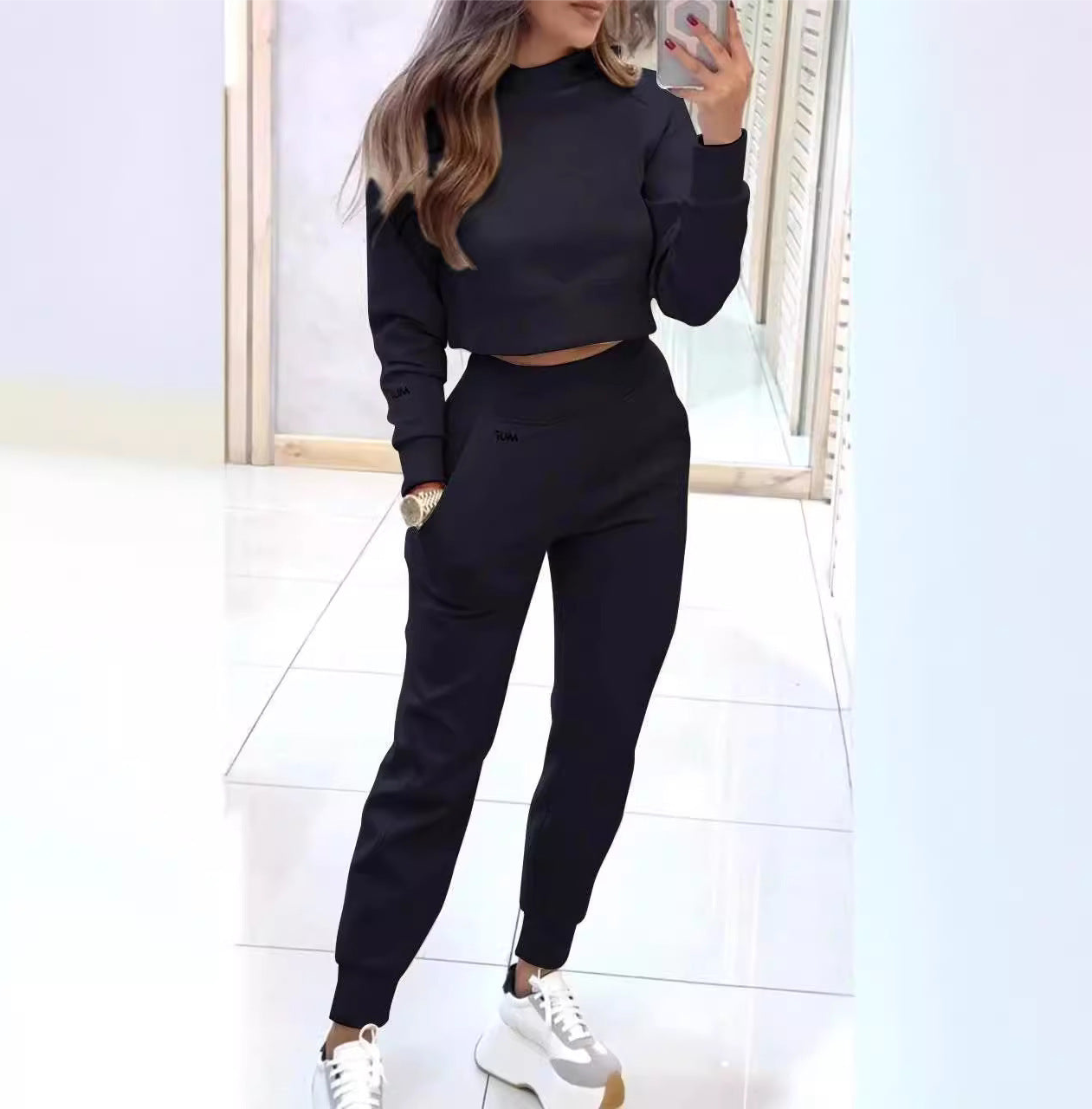 Premium Trousers and Short Top With Pockets