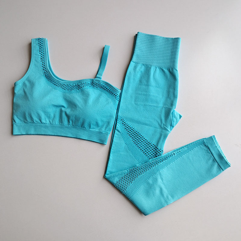 One Shoulder Seamless Gym Suit