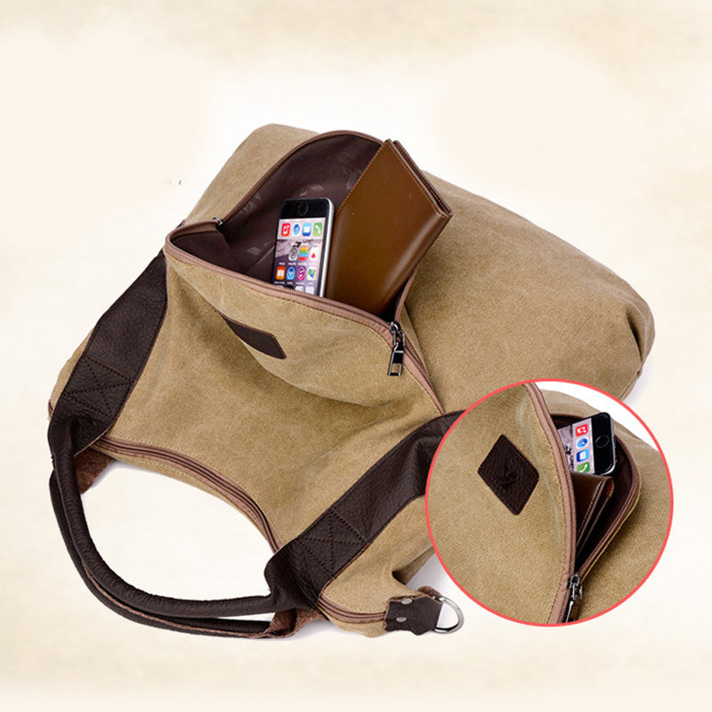 Minimalist Retro Shoulder Crossbody Vintage Canvas Bag