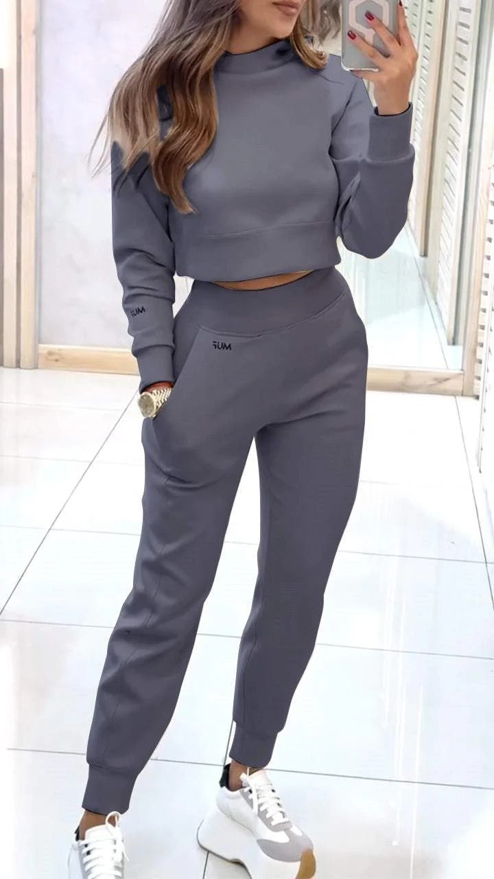 Premium Trousers and Short Top With Pockets