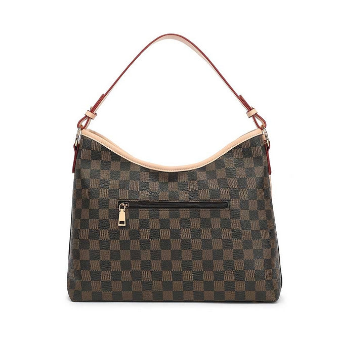Set of Checkered Slouch bag and a Clutch bag