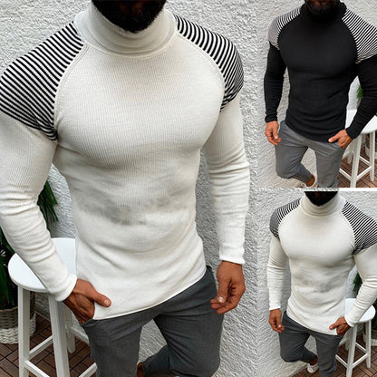 Long sleeve pullover turtleneck sweater