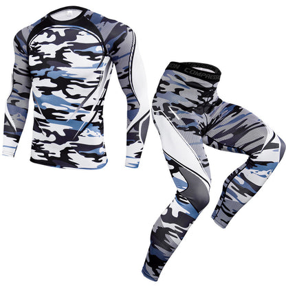 Spoted Gym Suit With Self Variation