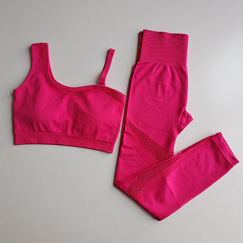 One Shoulder Seamless Gym Suit
