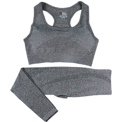 Polka Dots High Waist Legging Tracksuit With Crop Top
